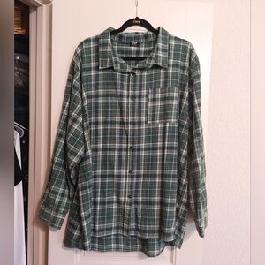 Green Plaid Flannel